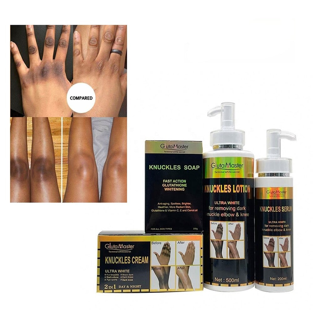 Gluta Master Removing Dark Knuckle Armbow & Knee Black Skin Care Set Whitening Bleaching