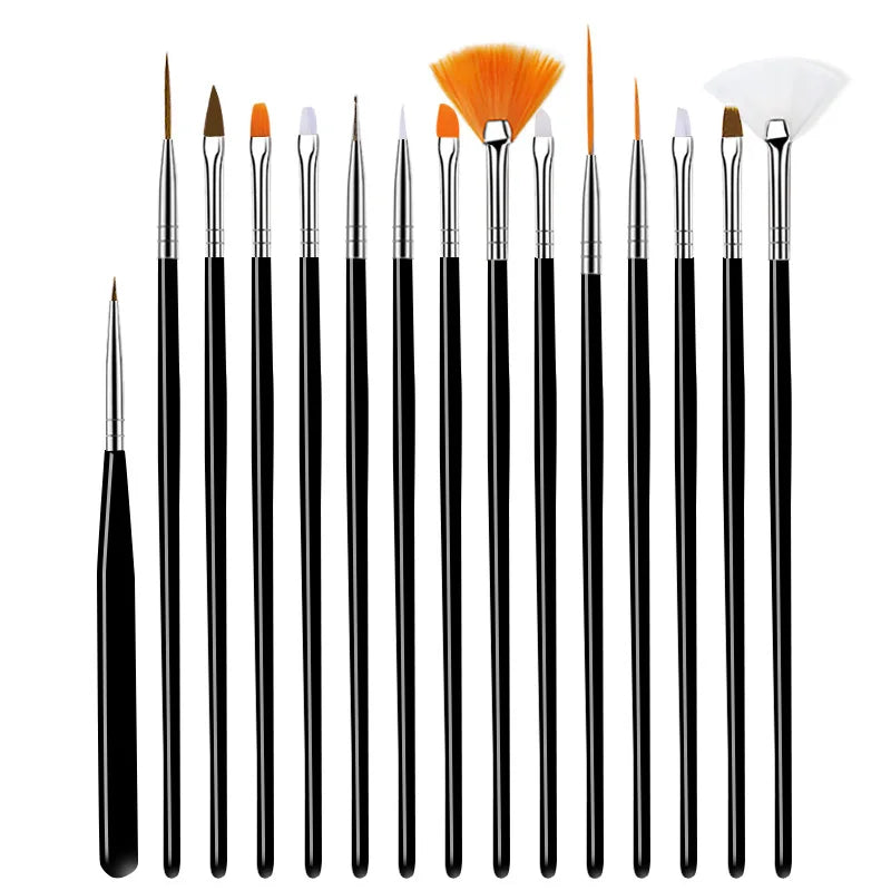 15Pcs/Set Nail Art Brushes