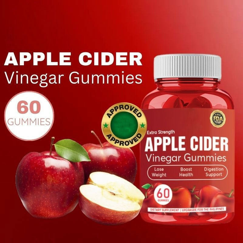 Weight Loss and detox gummies 60 Red Label Apple Cider Vinegar Gummies