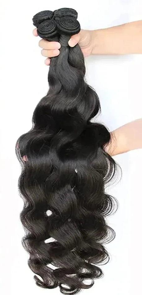 Brazilian Body Wave Människohårbuntar Naturlig Hårträns