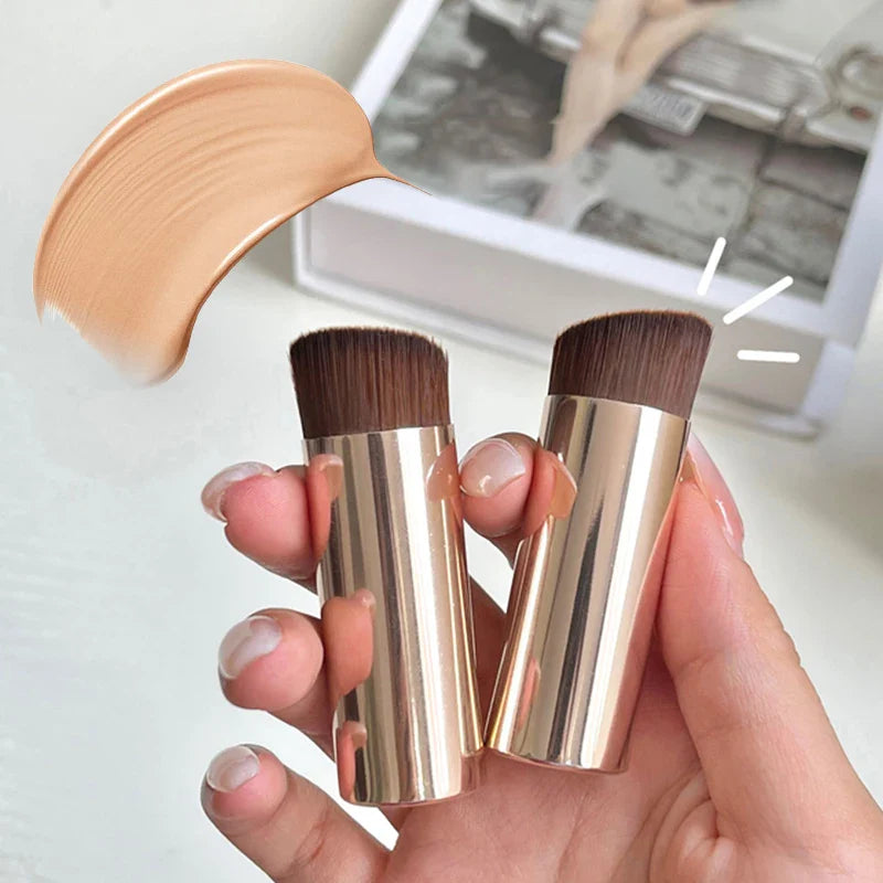 1pc Portable Foundation Brush Bevel Top for Liquid Cream and Powder Co ...