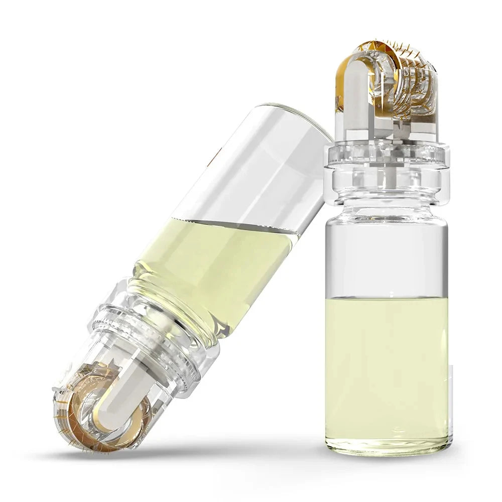 1 st 64 nålar Dermaroller Mikronål Dermaroller med 10 ml flaska