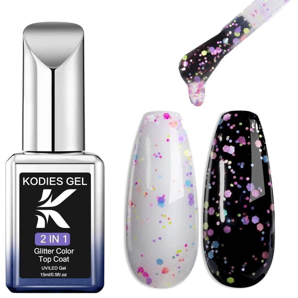 Glitter Confetti Top Coat UV/LED 15ml