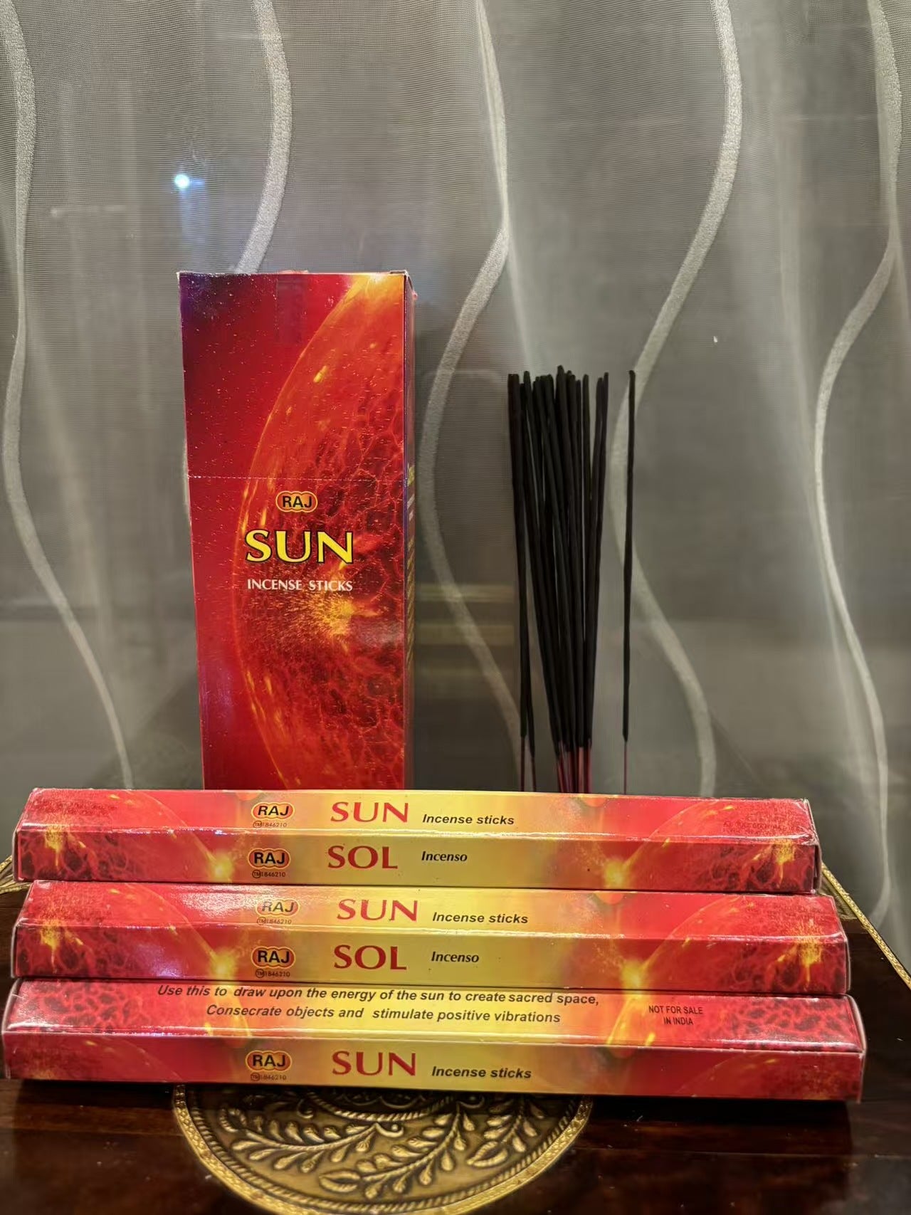Indisk rökelse-The sun (1 Box/6 packs)